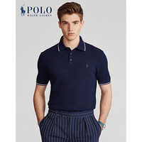 Ralph Lauren/拉夫劳伦男装 2021年春季Polo领针织毛衫RL13386 400-蓝色 XL