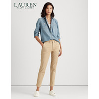 RALPH LAURENLauren/拉夫劳伦女装 2021年春季弹力修身版型卡其裤RL60497 270-棕色 2