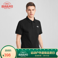 TheNorthFace北面短袖Polo男户外舒适透气上新|5B1O JK3/黑色 XXL