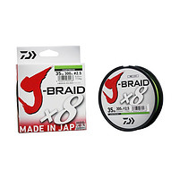 DAIWA 达亿瓦 J-BRAID X8 PE钓鱼线 09002024 草绿色 8号 300m