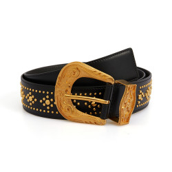 VERSACE 范思哲 男士黑色牛皮腰带 DCU7883 DVTP2B K41OT 105