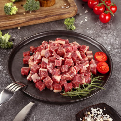 brime cut 原切和牛m4 雪花牛肉粒300g 谷饲400 天 火锅烧烤肉食材