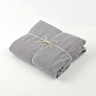 MUJI 水洗棉 床垫罩 炭灰色 加大双人床用 180×200×18～28cm用