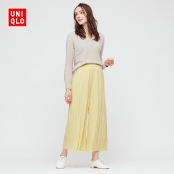 优衣库女装 Uniqlo 优衣库 女款雪纺打褶裙裤多少钱 什么值得买