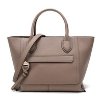 珑骧 LONGCHAMP 2020秋冬 女士MAILBOX系列牛皮手提单肩斜挎包褐灰色中号 10104 HTA 015