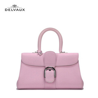 DELVAUX 包包女包斜挎奢侈品新品单肩包经典系列 Brillant E/W PM 樱花粉