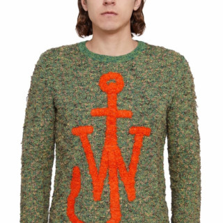 jwanderson21春夏男士绿色logo徽标针织衫kt0036yn0132544l