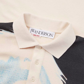 J.W. Anderson 21春夏 男士蓝色短袖polo衫 JO0011-PG0476-800-M