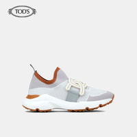 托德斯 TOD'S官方 2021春夏新品女鞋系列科技织物潮奢运动鞋女鞋 卡其色 40.5
