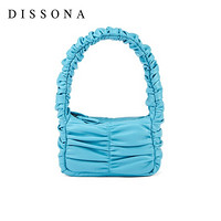 DISSONA迪桑娜女包2021春季新品设计师联名PILLOW系列单肩包手提包 8211013401  蓝色
