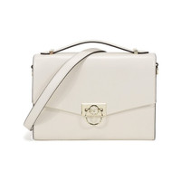 MICHAEL KORS 迈克·科尔斯 MK女包 HENDRIX系列牛皮革手提单肩斜挎包信封包奶白色中号 30F0L1HM2L LT CREAM