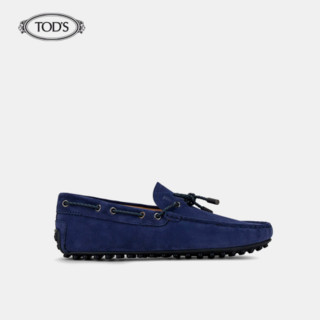 托德斯 TOD'STOD'S官方2021春夏新品男士休闲鞋牛皮豆豆鞋 棕色 41.5