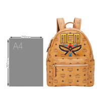 MCM 男女通用中号干邑色 Stark Visetos Geo月桂叶双肩背包MMKBSVE19CO001