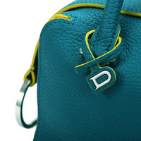 DELVAUX包包奢侈品女包单肩斜挎手提包女迷你包袋 Cool Box系列 孔雀绿