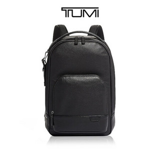 TUMI/途明官方Harrison系列现代品质商务男士皮质双肩背包 黑色/06302004DP