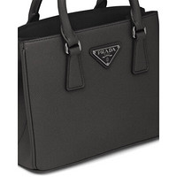 普拉达PRADA 女士黑色皮革Saffiano皮革手提包配小包 1BA296VV41-NZV-F0632