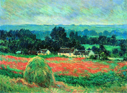 雅昌 莫奈《吉威尔尼的干草堆》81×63cm 装饰画 油画布