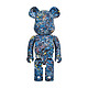 HOWstore Bearbrick 1000%积木熊JacksonPollockStudioWaterPrint