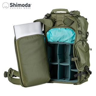 Shimoda 十木塔 摄影包 双肩户外登山单反微单相机包专业大容量 翼动action X30L军绿色 520-101