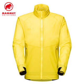 MAMMUT猛犸象Lightweight男士轻便实用柔软弹性透气硬壳夹克上衣 浅黄色 S
