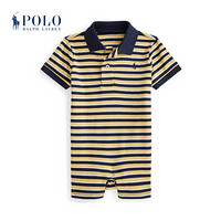 Ralph Lauren/拉夫劳伦男婴 21年春柔软棉质Polo短连衣裤RL35424 740-黄色 3M