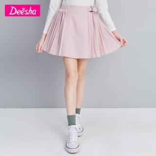 Deesha 笛莎女童装 笛莎女童半身裙21春季童装女宝宝时尚洋气小女孩裙子半身裙丁香粉165cm 报价价格评测怎么样 什么值得买
