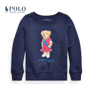 Ralph Lauren/拉夫劳伦女童 21年春Polo小熊起绒布运动衫RL35464 410-海军蓝 4