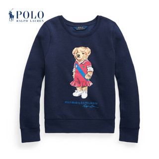 Ralph Lauren/拉夫劳伦女童 21年春Polo小熊起绒布运动衫RL35457 410-海军蓝 M