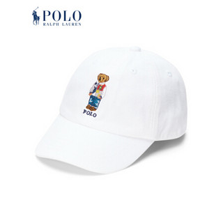 Ralph Lauren/拉夫劳伦男婴 21年春Polo小熊牛津布棒球帽RL35405 100-白色 12/24