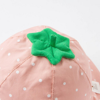 戴维贝拉帽子 粉色草莓 50（建议帽围约48-50cm)
