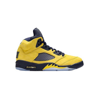 AIR JORDAN 正代系列 Air Jordan 5 男子篮球鞋 CQ9541-704 黑黄 44.5