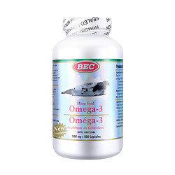 BEC 加拿大进口海豹油 Omega-3胶囊500粒