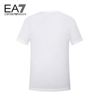 阿玛尼EA7 EMPORIO ARMANI奢侈品男装21春夏EA7男士棉质T恤衫 3KPT87-PJM9Z WHITE-1100白色 S