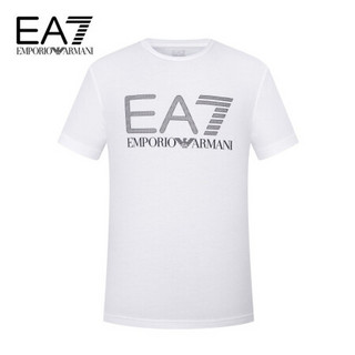 阿玛尼EA7 EMPORIO ARMANI奢侈品男装21春夏EA7男士T恤衫 3KPT62-PJ03Z WHITE-1100白色 L