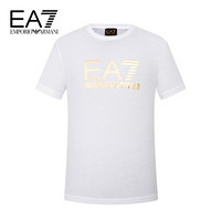 乔治·阿玛尼 GIORGIO ARMANIEMPORIO ARMANI 男士棉质T恤衫 3KPT87-PJM9Z WHITE-1100