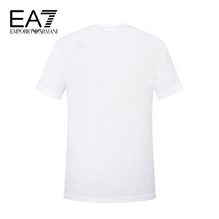 阿玛尼EA7 EMPORIO ARMANI奢侈品男装21春夏EA7男士棉质T恤衫 3KPT11-PJ02Z WHITE-1100白色 L