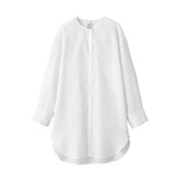 無印良品 無印良品 MUJI 女士长袖衬衫 BCJ08C1S 白色 XS-S
