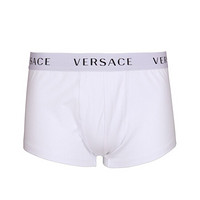 范思哲 VERSACE 21春夏 男士棉氨纶字母图纹平角内裤 白色 AUU04020 AC00058 A1001 6码/XL码