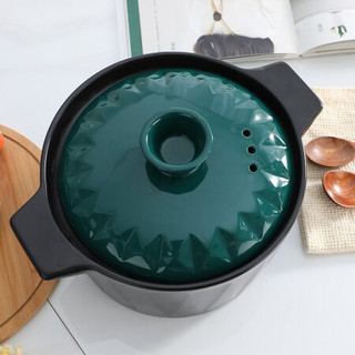 bayco 拜格 绿钻系列 BG1382 汤锅(19.7cm、3L、陶瓷、绿色)