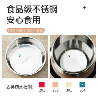 拜格BAYCO 304不锈钢保温饭盒提锅 1.6L 银色 BX6246