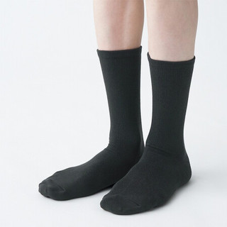 無印良品 MUJI 無印良品  男式 合脚直角 均码 锥形袜 深棕色 24-28cm