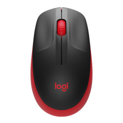logitech 罗技 M190 无线鼠标 大手鼠标-炫彩红