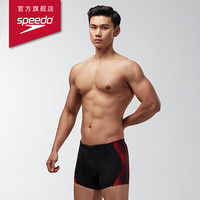 Speedo/速比涛 肌群压缩 平角泳裤 812831F775 黑色/红色 32