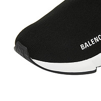 巴黎世家 BALENCIAGA 女士黑色针织logo字母印花超轻运动袜子鞋 540681 W05G0 1000 37