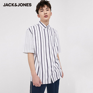 Jack Jones 杰克琼斯 220204515 男士含棉条纹衬衫