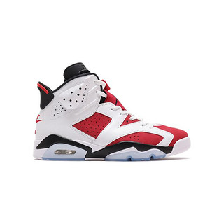 AIR JORDAN 正代系列 Air Jordan 6 Retro 男子篮球鞋 CT8529-106 白红 45.5