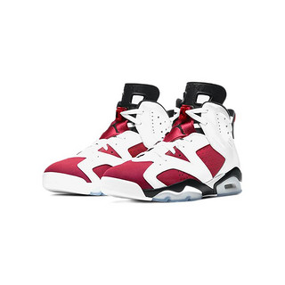 AIR JORDAN 正代系列 Air Jordan 6 Retro 男子篮球鞋 CT8529-106 白红 46