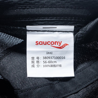 Saucony索康尼 配件 帽子 运动帽 跑步帽 中性 380937100016 黑色 均码