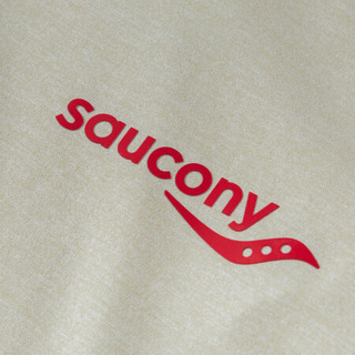 Saucony索康尼夏新品运动简约透气短袖T恤男380229110004 白色 L