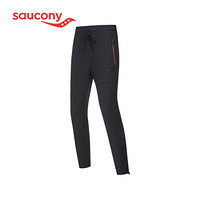 Saucony索康尼 透气吸汗跑步训练男子梭织运动长裤380229110081 黑色 L